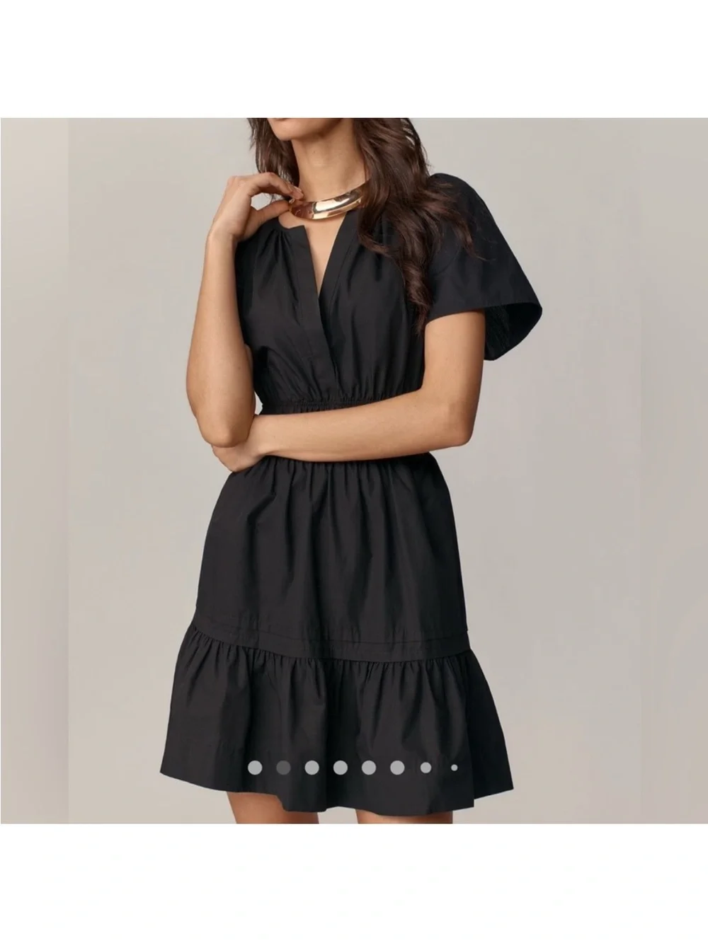 Anthropologie Somerset Mini Dress Black Small
